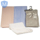 Baby Embossed Jacquard Flannel Wrap (BW1121042) (Baby Wrap) Mansuri
